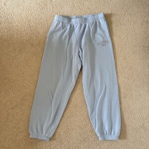 PacSun Light Blue Playboy Fleece Joggers